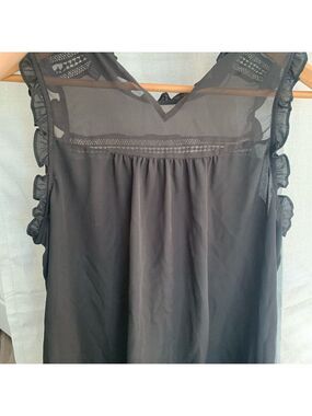 A.N.A Sheer Babydoll tank